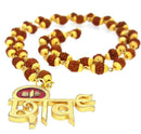 Martina Jewels Pack Of 6 raditional Gold Plated Rudraksha Mala for Men