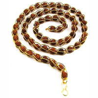 Martina Jewels Pack Of 6 raditional Gold Plated Rudraksha Mala for Men