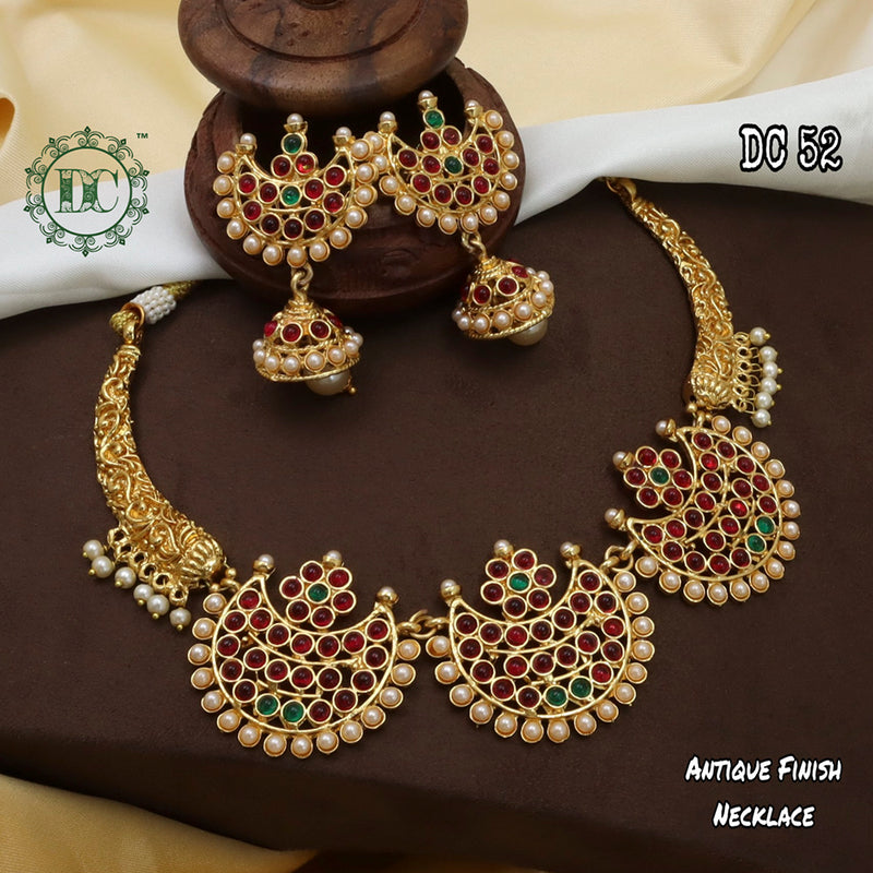 Diksha Collection Gold Plated Necklace Set