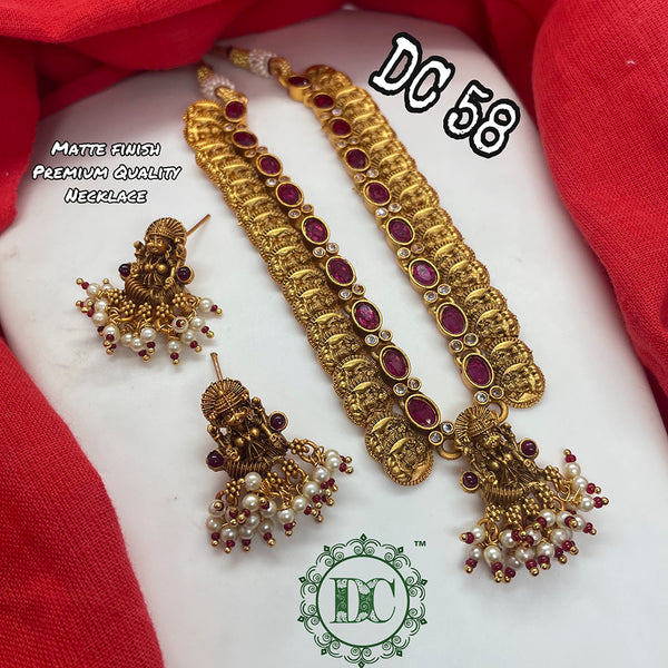 Diksha Collection Gold Plated Necklace Set