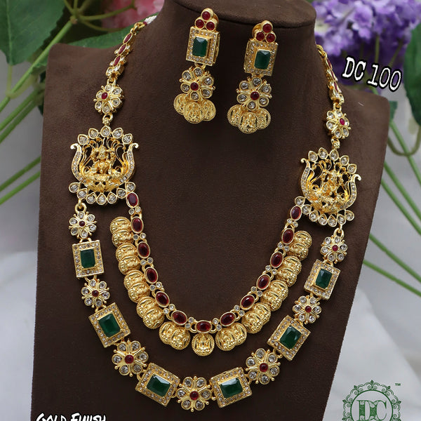 Diksha Collection Gold Plated Necklace Set