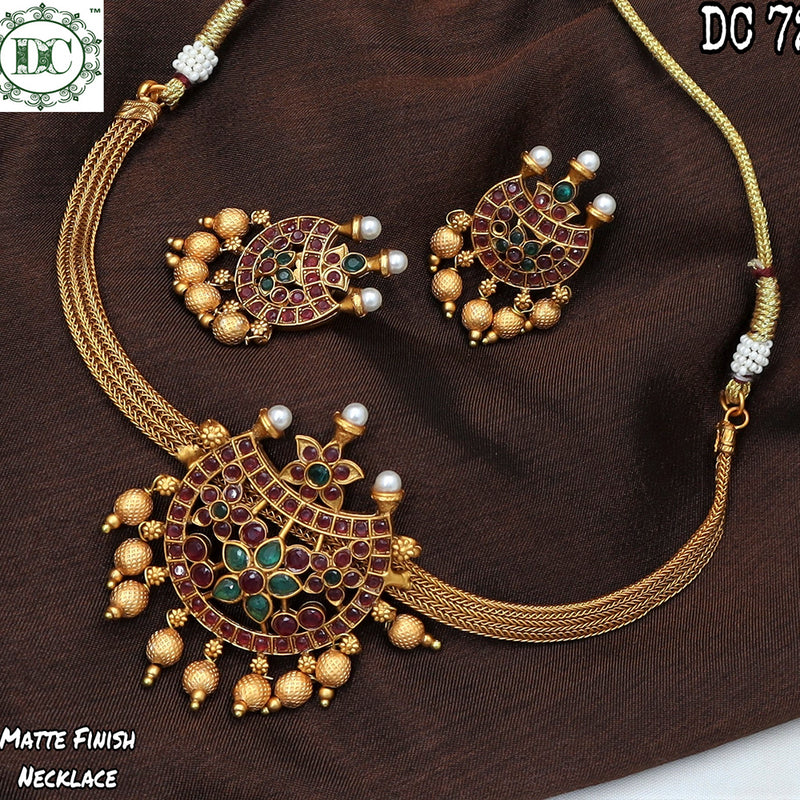 Diksha Collection Gold Plated Necklace Set