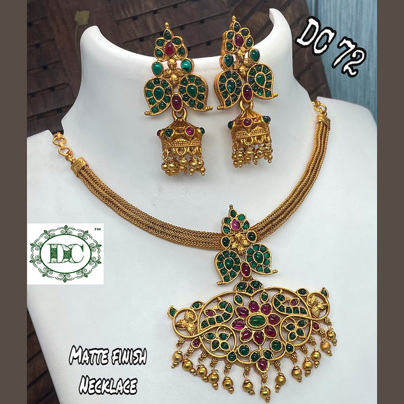 Diksha Collection Gold Plated Necklace Set