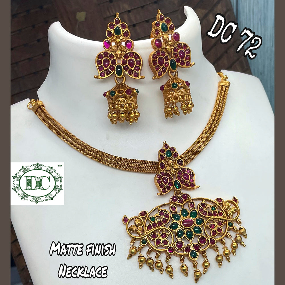 Diksha Collection Gold Plated Necklace Set