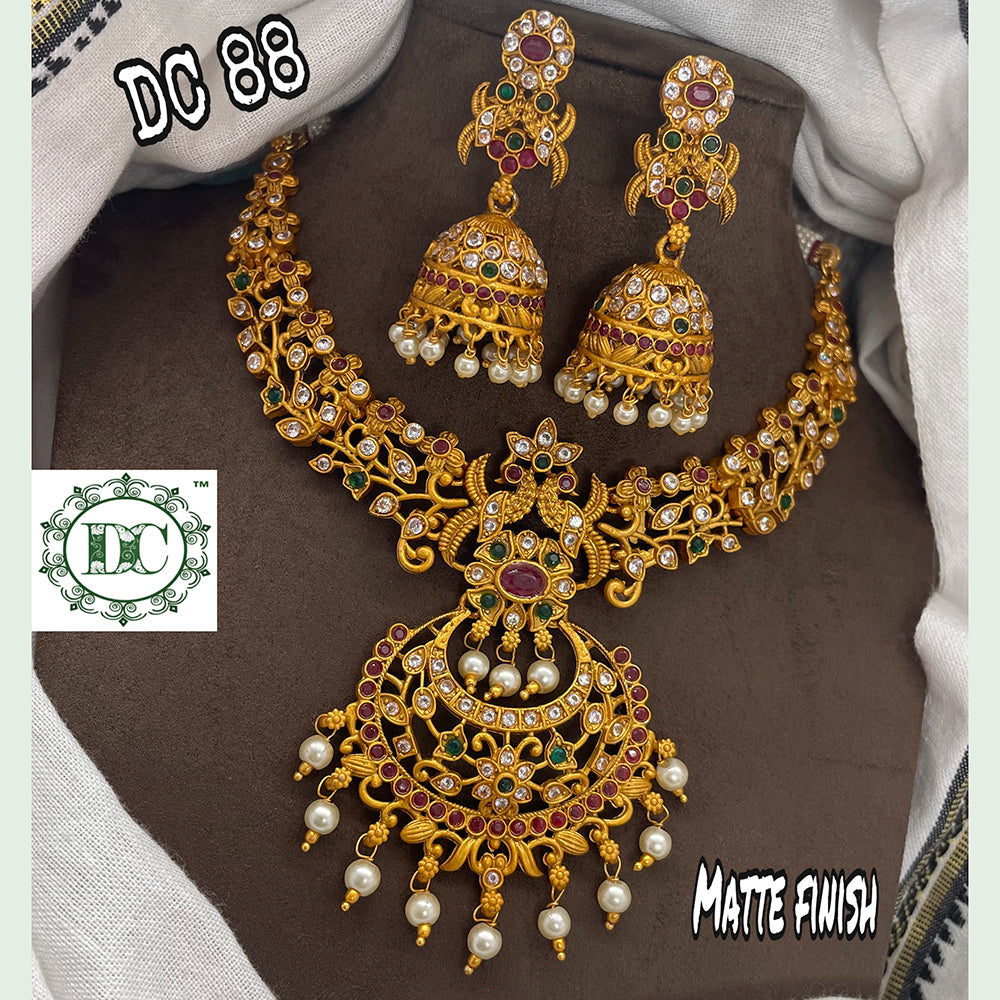 Diksha Collection Gold Plated Necklace Set