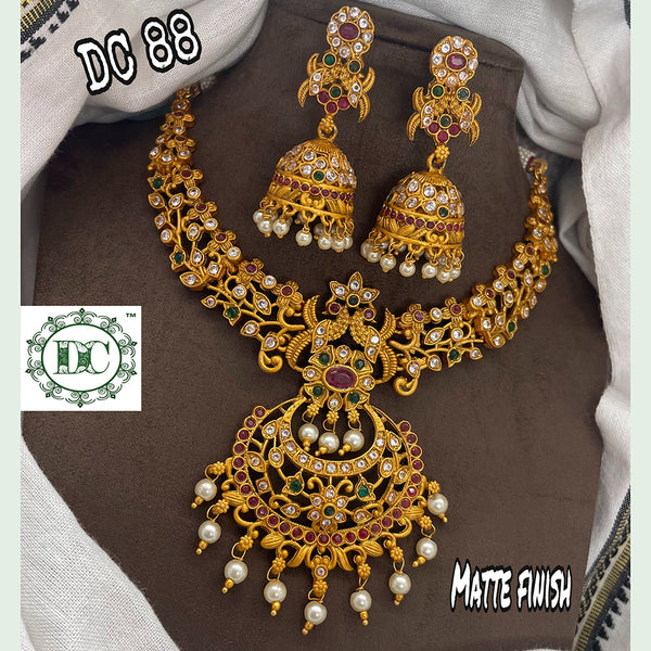 Diksha Collection Gold Plated Necklace Set