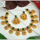 Diksha Collection Gold Plated Choker Necklace Set