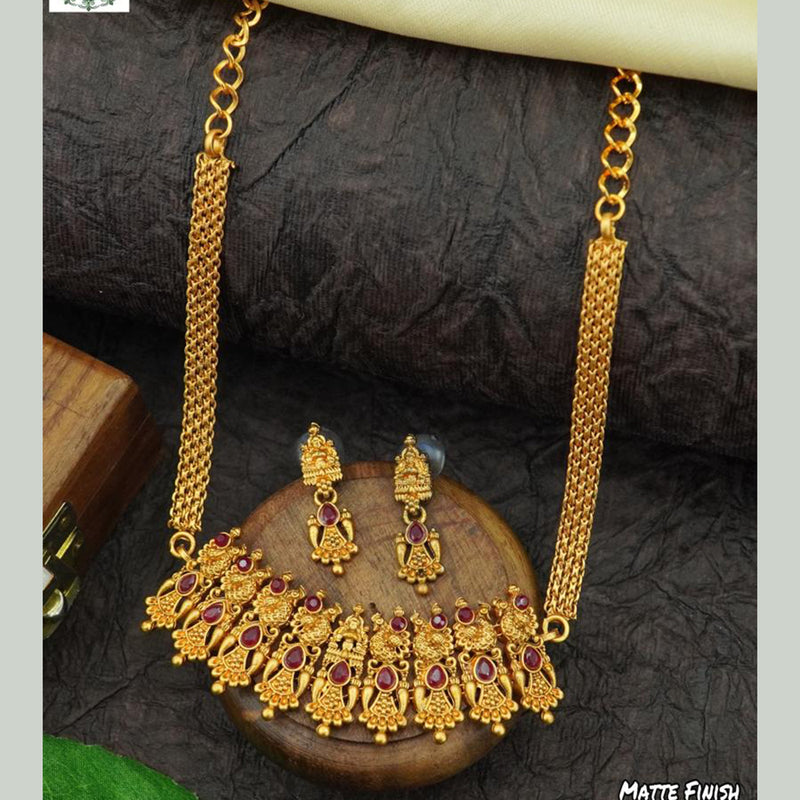 Diksha Collection Gold Plated Necklace Set