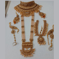 Neetu Art Gold Plated Lct Stone And Kundan Bridal Jewellery Set for Women  - NABridal61