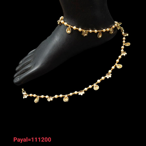 NAFJ Gold Plated Austrian Stone Payal