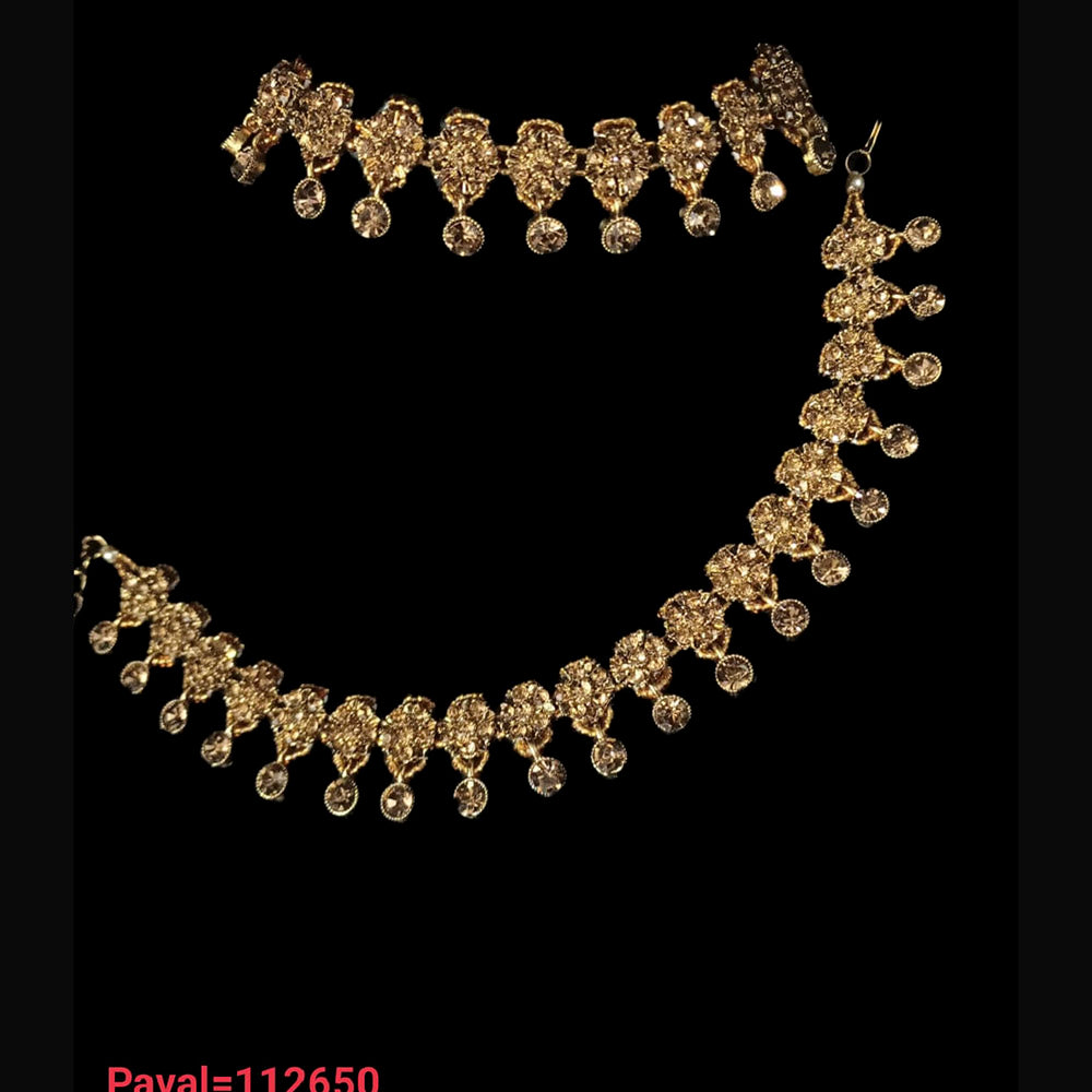 NAFJ Gold Plated Austrian Stone Payal