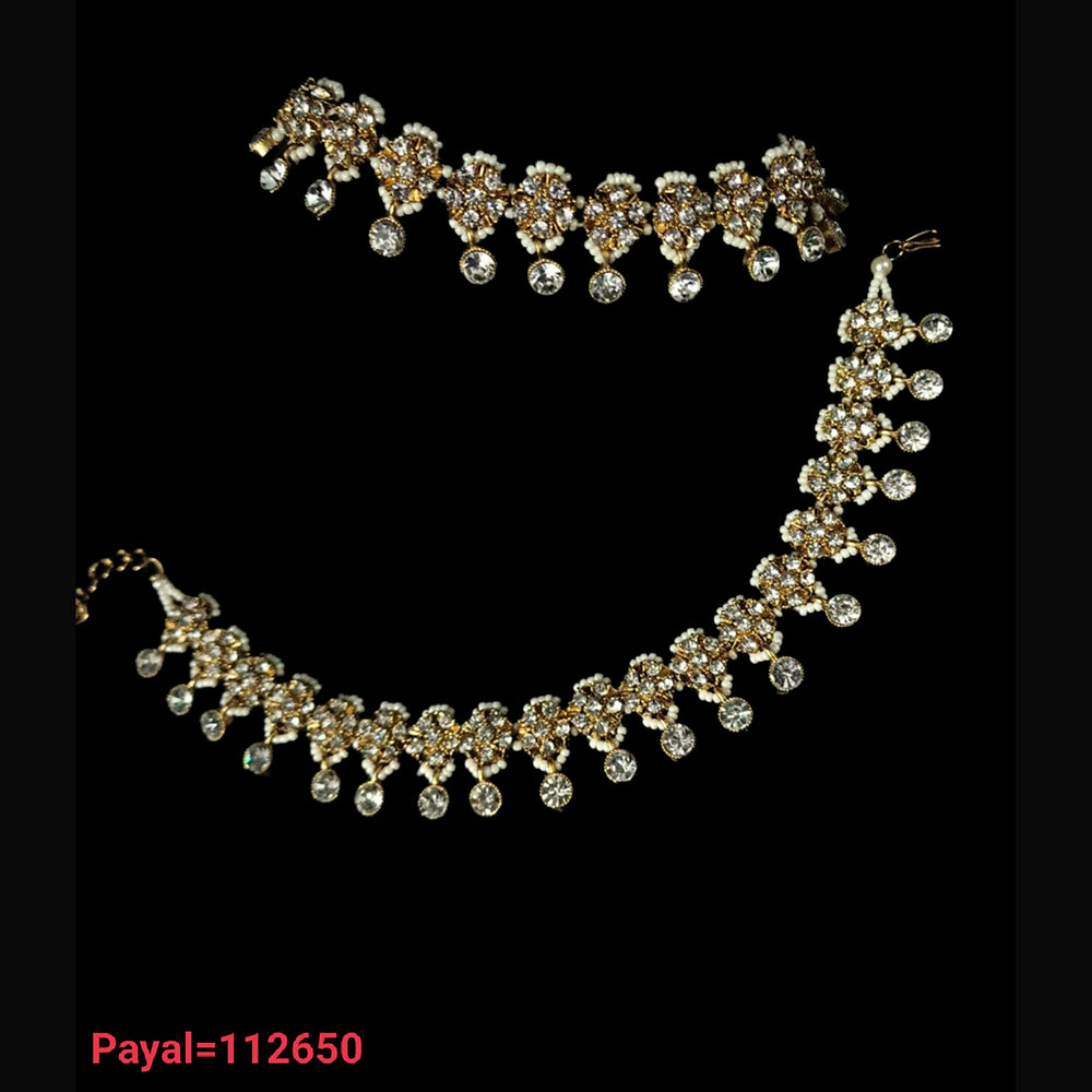 NAFJ Gold Plated Austrian Stone Payal