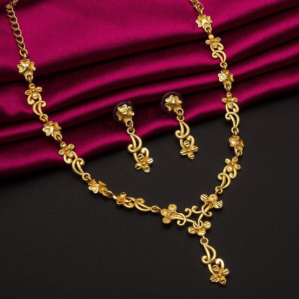 AV Universal Gold Plated Fancy Necklace Set For Women & Girl