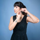 Nipura Zircon Taylor Pearl Hoops