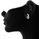 Mahi Liana Collection White Rhodium Plated Made with Swarovski Crystal Pendant Set for Women