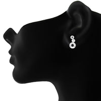 Mahi Liana Collection White Rhodium Plated Made with Swarovski Crystal Pendant Set for Women