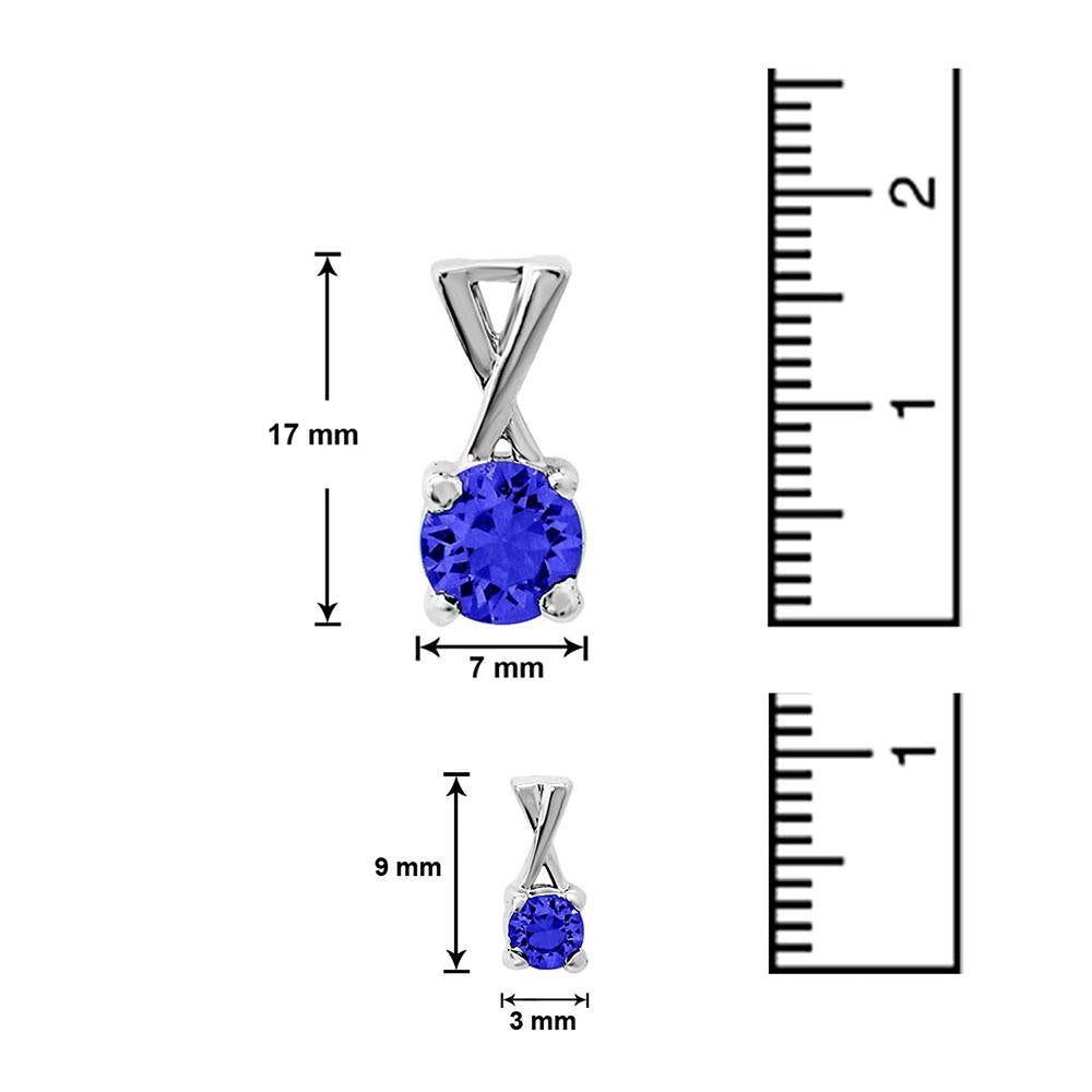 Mahi with Swarovski Crystal Dark Blue Elegant Cross Rhodium Plated Pendant Set for Women