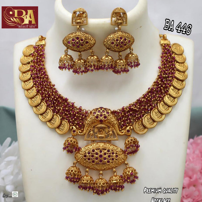 Bhargav Arts Gold Plated Necklace Set