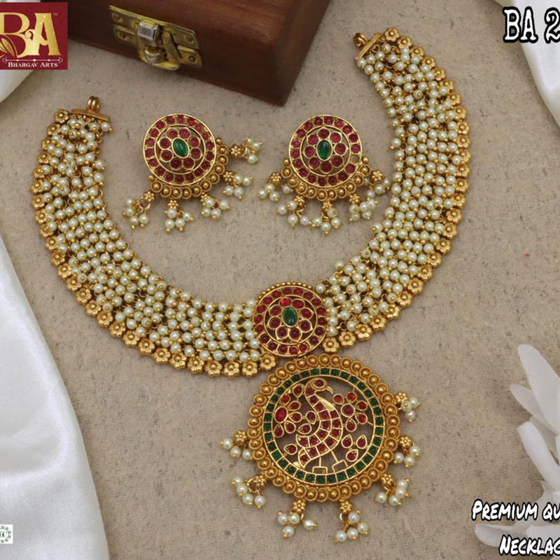 Bhargav Arts Gold Plated Necklace Set