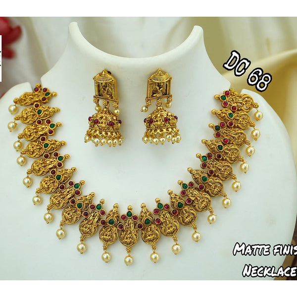 Diksha Collection Gold Plated Necklace Set