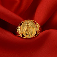 Missmister Pack Of 12 Gold Plated Shirdi Sai Baba Finger Ring Women Men Brass Gold Plated Ring  - ORMI5671