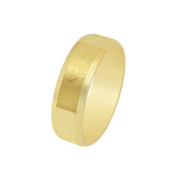 Missmister Pack Of 12 Gold Plated Khanda Engraved, Sikh Sardar Punjabi Fashion Finger Ring   - ORRM6236