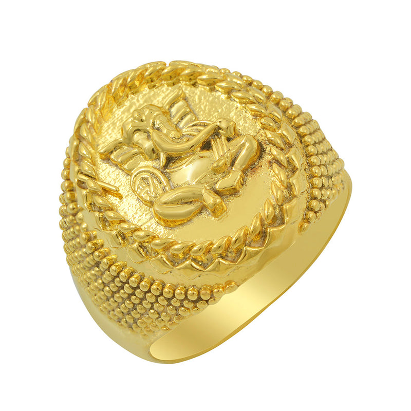 Missmister Pack Of 12 Brass Gold Plated Ring  - ORRM6484
