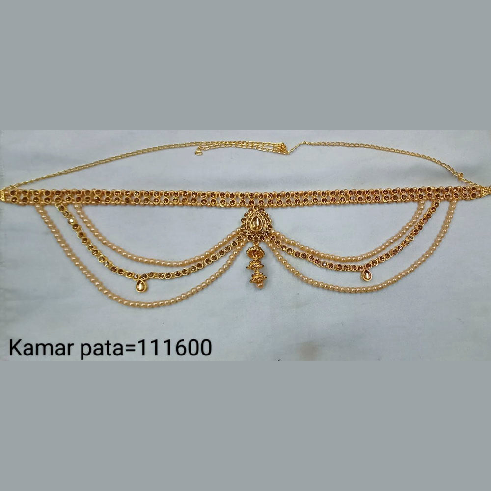 Padmawati Bangles Gold Plated Austrian Stone Chain Kamarband