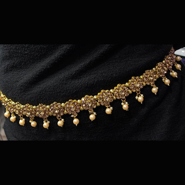 Padmawati Bangles Gold Plated Austrian Stone Chain Kamarband