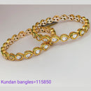 Padmawati Bangles Copper Kundan Stone Bangles Set