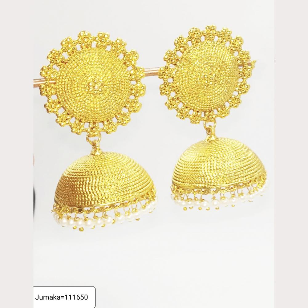 Padmawati Bangles Gold Plated Jhumki Earrings - PBEAR06