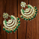 Padmawati Bangles Gold Plated Kundan Stone & Beads Dangler Earrings