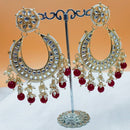 Padmawati Bangles Gold Plated Kundan And Pearl Dangler Earrings