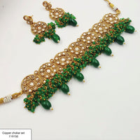 Padmawati Bangles Gold Plated Austrian Stone Choker Necklace Set