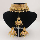 Padmawati Bangles Gold Plated Austrian Stone Choker Necklace Set