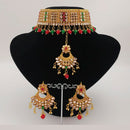 Padmawati Bangles Gold Plated Austrian Stone Choker Necklace Set