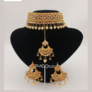 Padmawati Bangles Gold Plated Austrian Stone Choker Necklace Set