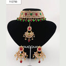 Padmawati Bangles Gold Plated Austrian Stone Choker Necklace Set