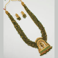 Padmawati Bangles Gold Plated Pearl Long Necklace Set