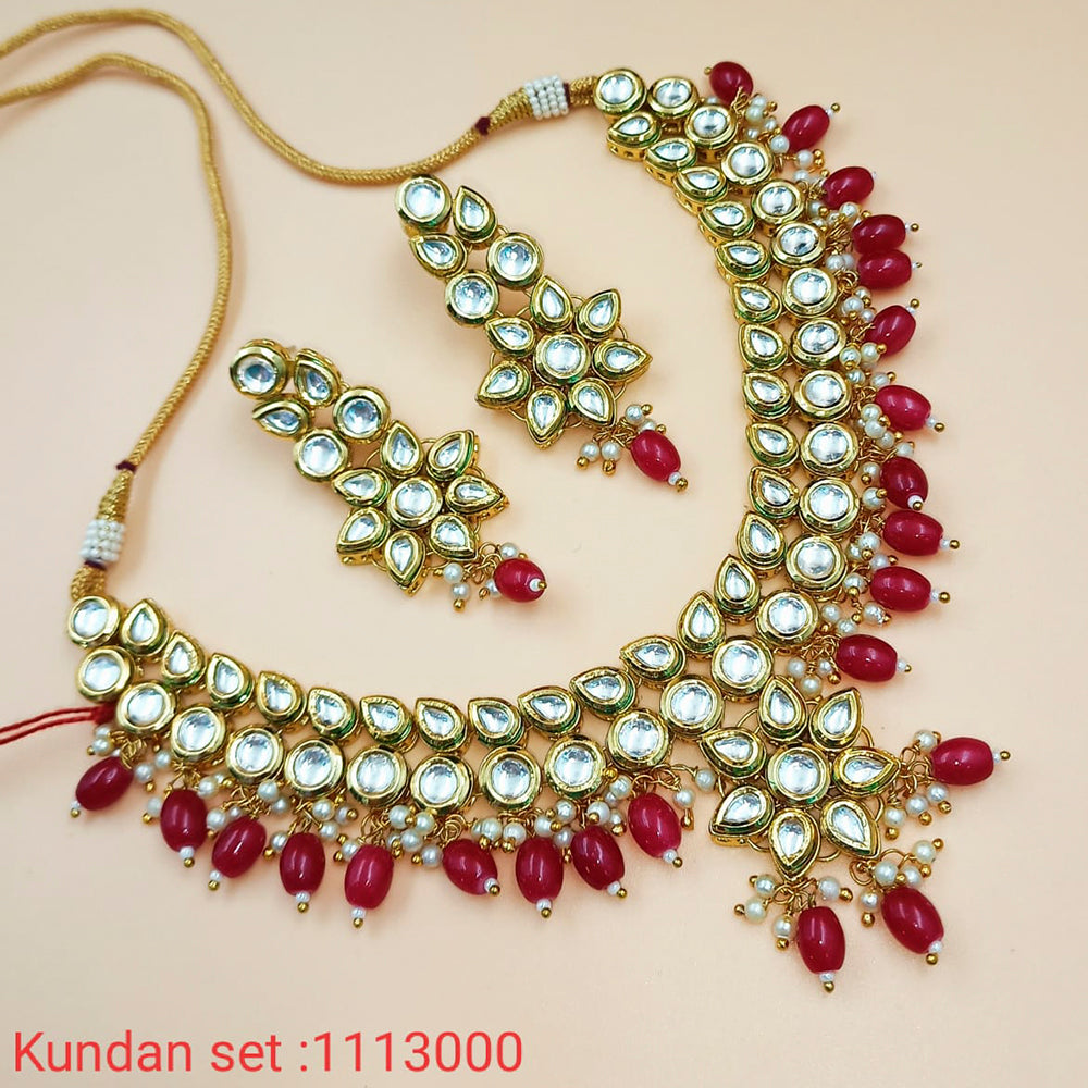 Padmawati Bangles Gold Plated Kundan Necklace Set - PBNECK183