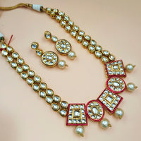 Padmawati Bangles Gold Plated Kundan Necklace Set - PBNECK184