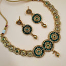 Padmawati Bangles Gold Plated Kundan Necklace Set - PBNECK190