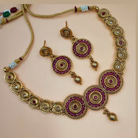 Padmawati Bangles Gold Plated Kundan Necklace Set - PBNECK190