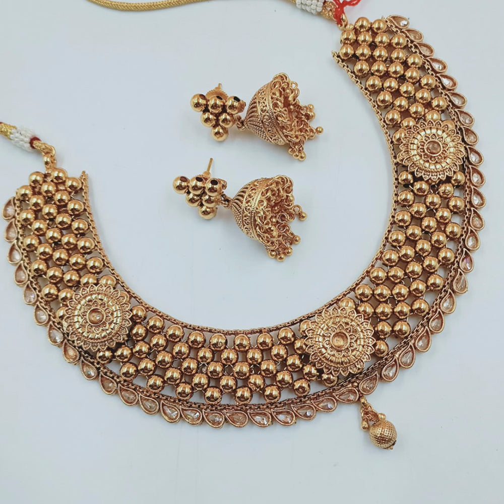 Padmawati Bangles Gold Plated Choker Necklace Set