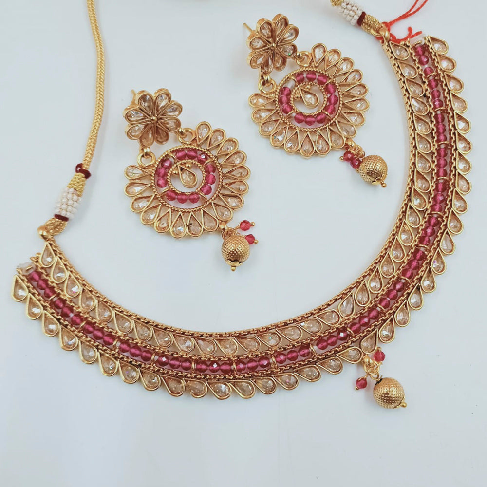 Padmawati Bangles Gold Plated Kundan Choker Necklace Set