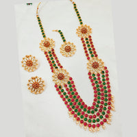 Padmawati Bangles Gold Plated Kundan And Pearl Choker Necklace Set