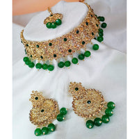 Padmawati Bangles Gold Plated Austrian Stone And Pearl Choker Necklace Set