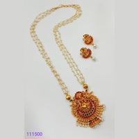 Padmawati Bangles Gold Plated Stone And Pearl Necklace Set