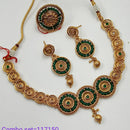 Padmawati Bangles Austrian Stone Copper Necklace Set With Ring