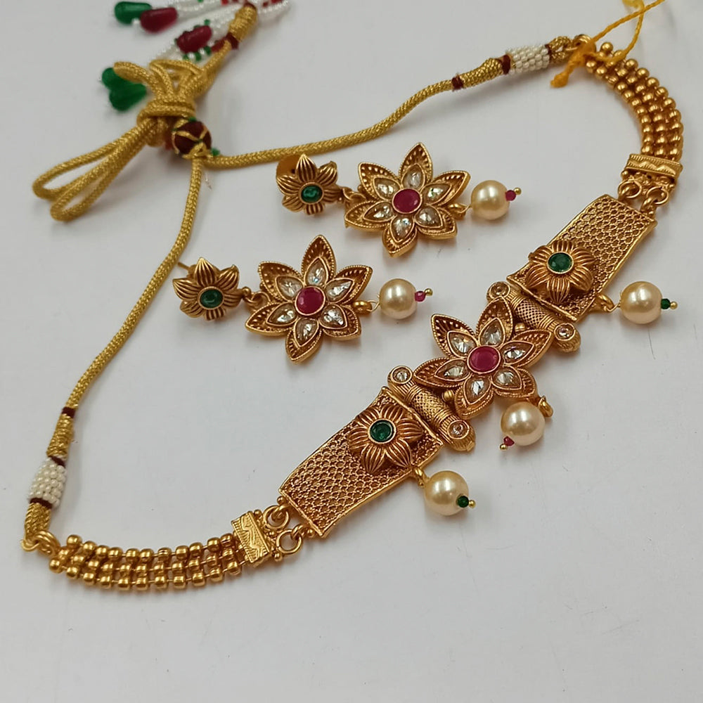 Padmawati Bangles Copper Choker Necklace Set